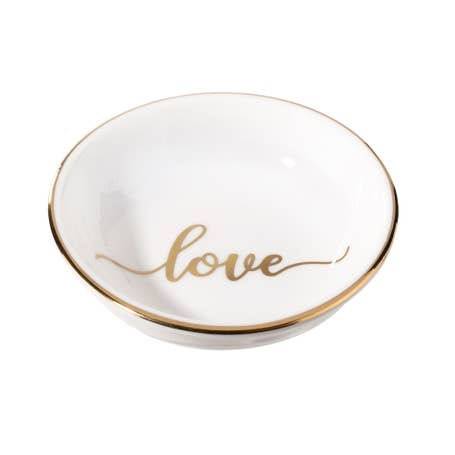 Love Ceramic Ring Dish