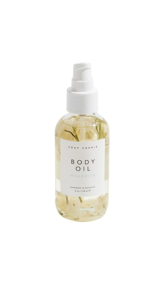 body oil magnolia scent